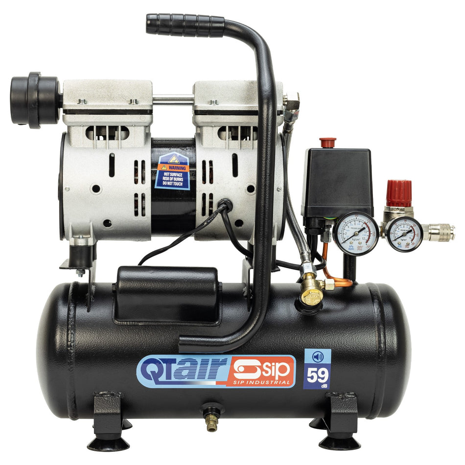 SIP QT 6ltr Oil Free Low Noise Direct Drive Compressor - 05398 - airlinkcompressors.com
