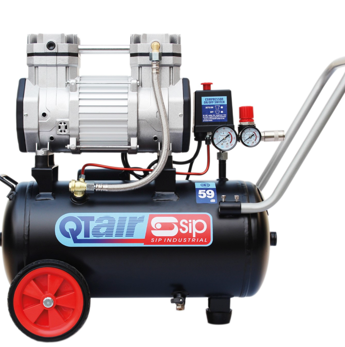 SIP QT DD 1.5hp 24ltr Ultra Low Noise Compressor - 05491 - airlinkcompressors.com