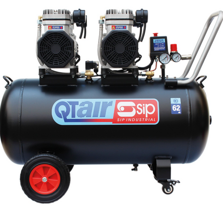 SIP QT DD 3hp 100ltr Ultra Low Noise Compressor - 05494 - airlinkcompressors.com