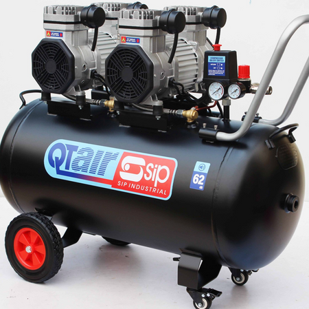 SIP QT DD 3hp 100ltr Ultra Low Noise Compressor - 05494 - airlinkcompressors.com