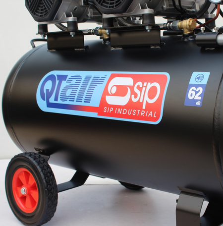 SIP QT DD 3hp 100ltr Ultra Low Noise Compressor - 05494 - airlinkcompressors.com
