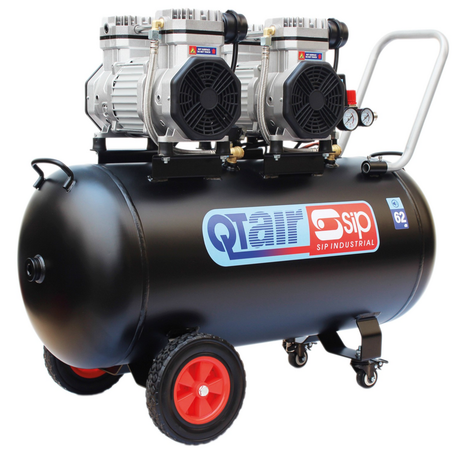 SIP QT DD 3hp 100ltr Ultra Low Noise Compressor - 05494 - airlinkcompressors.com