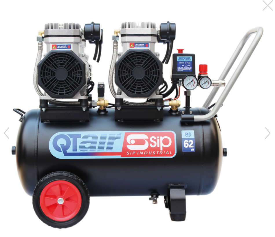 SIP QT DD 3hp 50ltr Ultra Low Noise Compressor - 05493 - airlinkcompressors.com