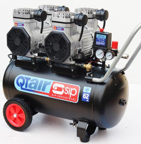 SIP QT DD 3hp 50ltr Ultra Low Noise Compressor - 05493 - airlinkcompressors.com