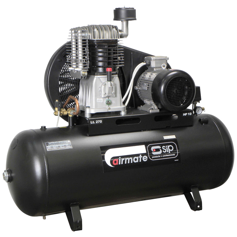 SIP TN10/270 270ltr Belt Drive Compressor - 06587 - airlinkcompressors.com