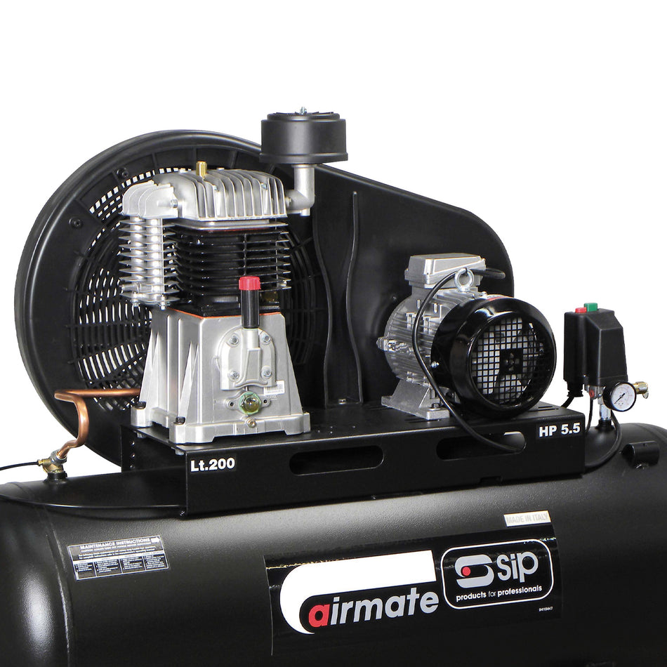 SIP TN5.5/200 200ltr Belt Drive Compressor - 06583 - airlinkcompressors.com