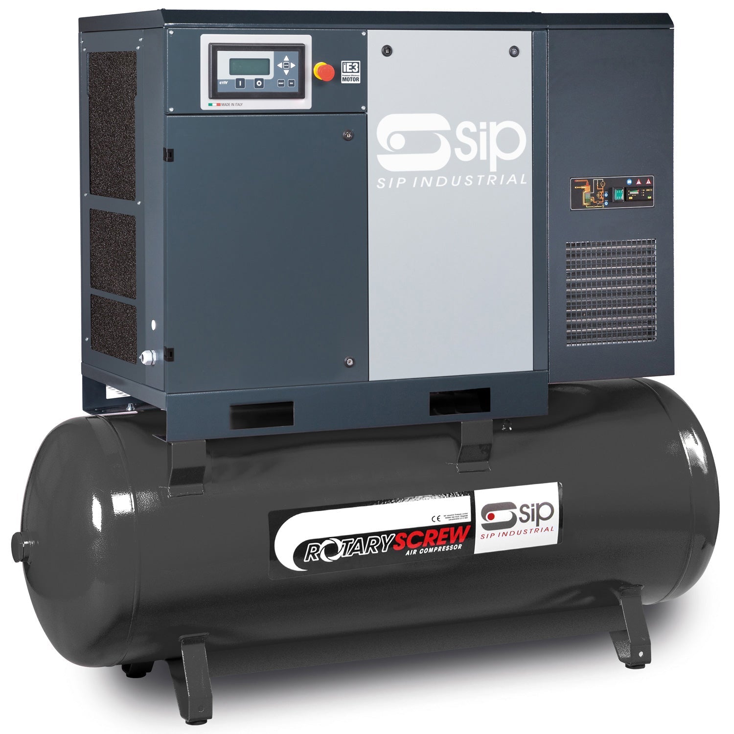 SIP RS15-10-500DD/RD 500ltr Rotary Screw Compressor with Dryer