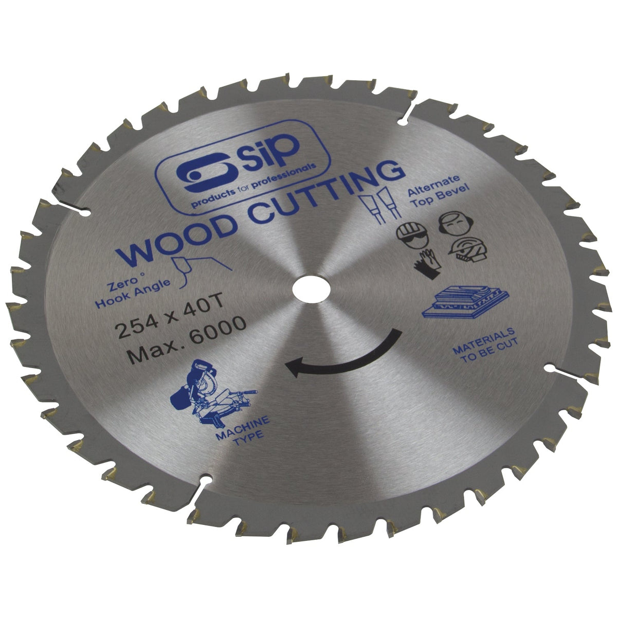 SIP 254mm x 25.4mm TCT 40T Circular Saw Blade  Part Number  6184