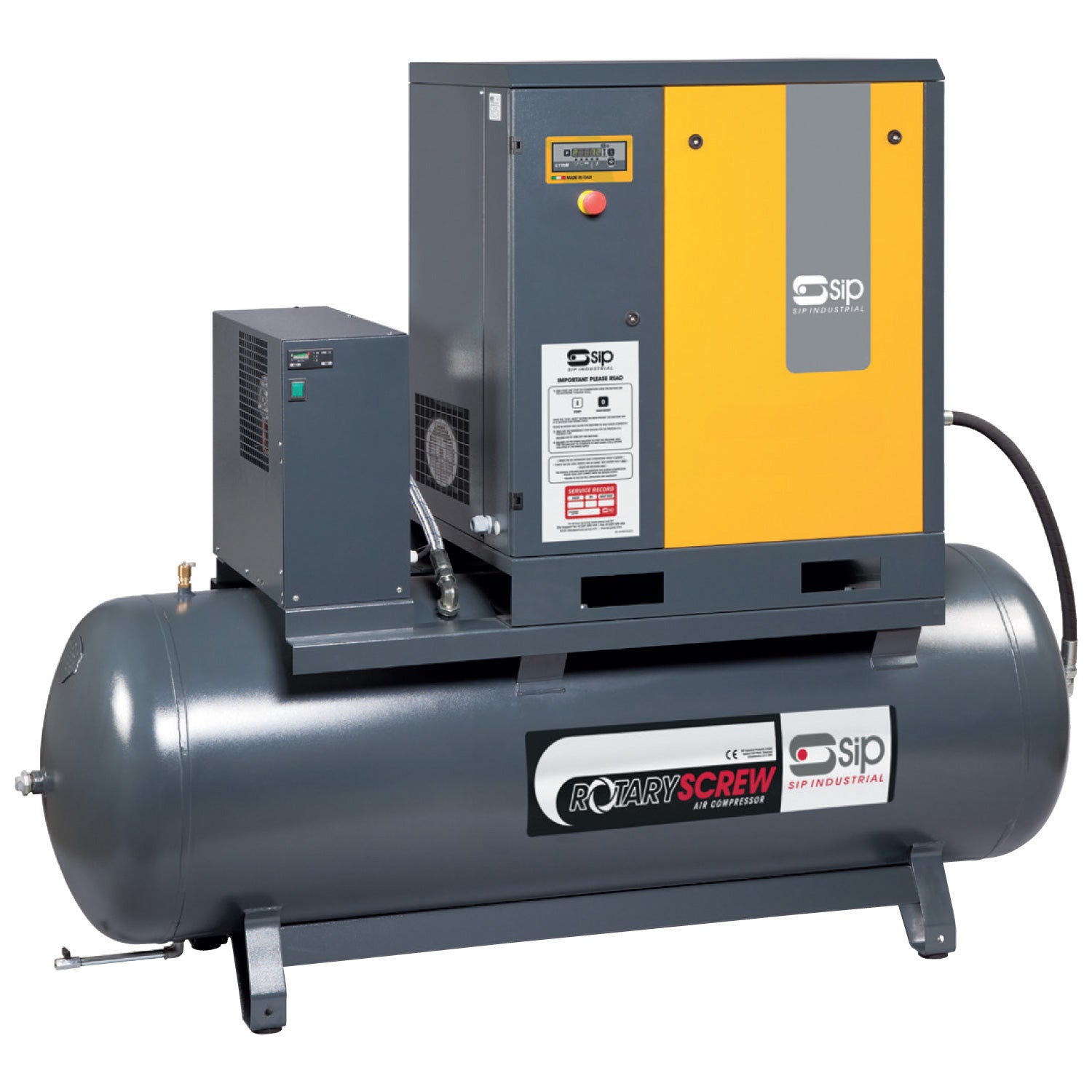 SIP RS08-10-270BD/RD 270ltr Rotary Screw Compressor with Dryer