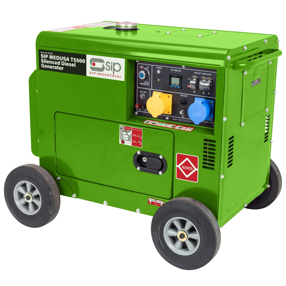 SIP MEDUSA T5500 Silenced Diesel Generator