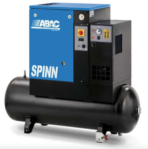 ABAC SPINN 7.5kW 35CFM 10Bar 270L Compressor & Dryer - 4152055003