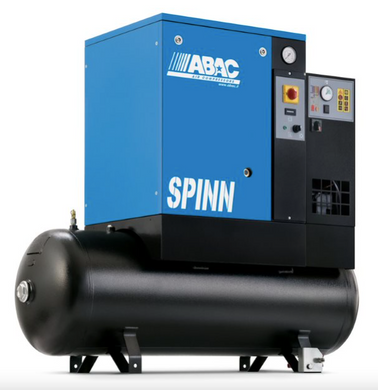 ABAC SPINN 5.5kW 27CFM 10Bar 200L Screw Compressor & Dryer - 4152054991