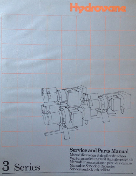 Hydrovane 23 33 & 43 Service Parts Manual 1987 Onwards Power Tool Equipment Manuals