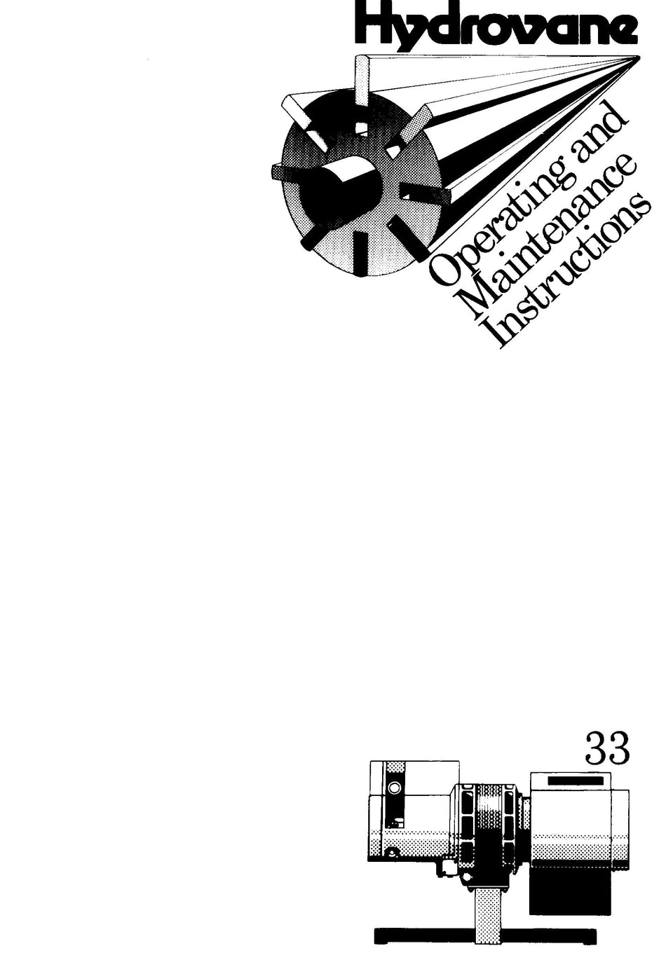 Hydrovane 33 Operating Manual - Issued June 1981 Power Tool & Equipment Manuals