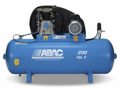 ABAC PRO A39B 200 FT3 - 3 Phase 2.2kW 200L 14CFM 10Bar Air Compressor - 4116024541