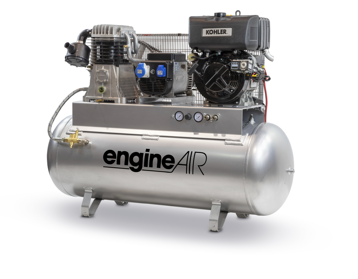 ABAC BI engineAIR 10/270 Mobile Diesel 270LTR 16.5CFM 14Bar Air Compressor - 1121440131 - airlinkcompressors.com
