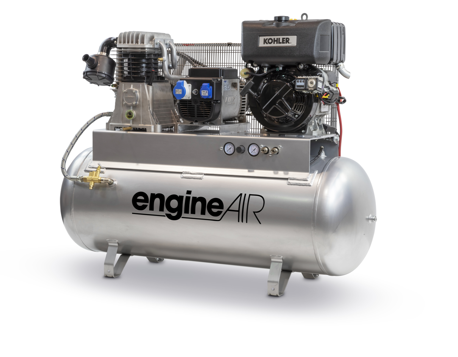 ABAC BI engineAIR 11/270 Mobile Diesel 270LTR 21.4CFM 14Bar Air Compressor - 1121440132 - airlinkcompressors.com
