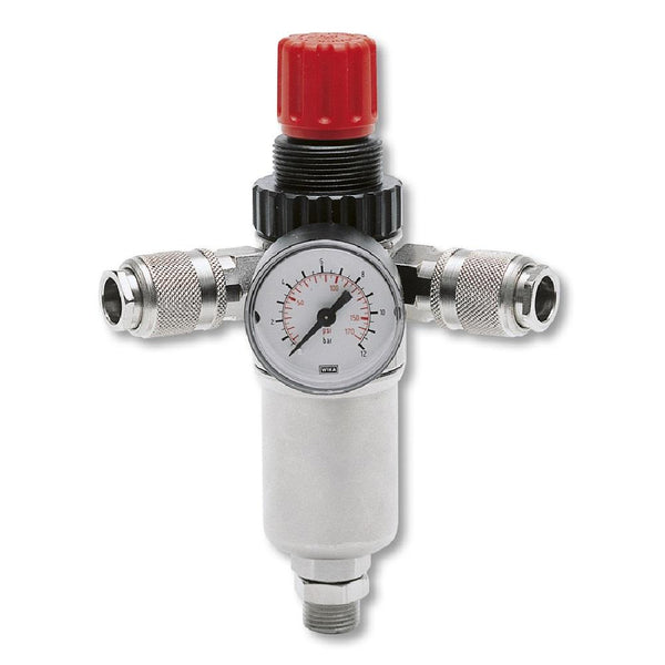 ABAC Compressed Air Pressure Regulator 3/8" & Euro Couplings - 6214344200 - airlinkcompressors.com