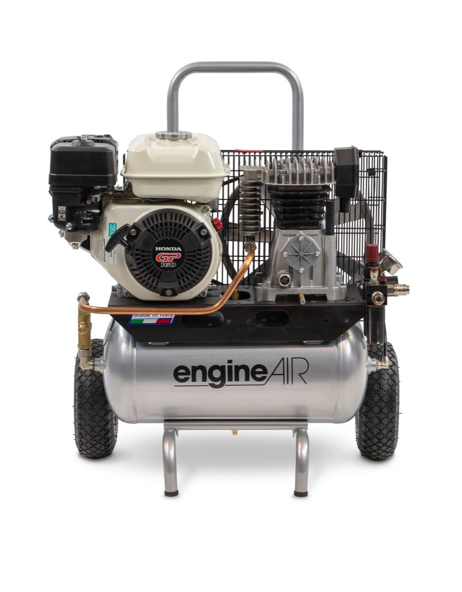 ABAC engineAIR 4/22 Mobile Petrol 22LTR 11.3CFM 10Bar Air Compressor - 1121440136 - airlinkcompressors.com