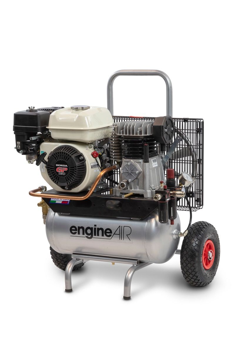 ABAC engineAIR 4/22 Mobile Petrol 22LTR 11.3CFM 10Bar Air Compressor - 1121440136 - airlinkcompressors.com