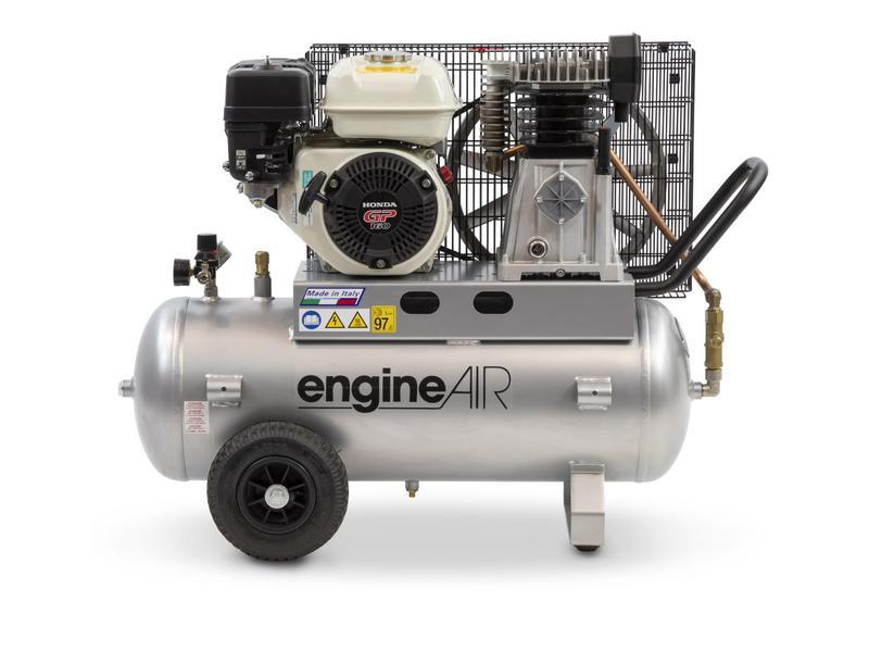 ABAC engineAIR 5/10 Mobile Petrol 50LTR 14.5CFM 10Bar Air Compressor - 1121440110 - airlinkcompressors.com