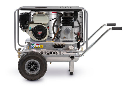 ABAC engineAIR 5/11+11R Mobile Petrol 22LTR 14.5CFM 10Bar Air Compressor - 1121440115 - airlinkcompressors.com
