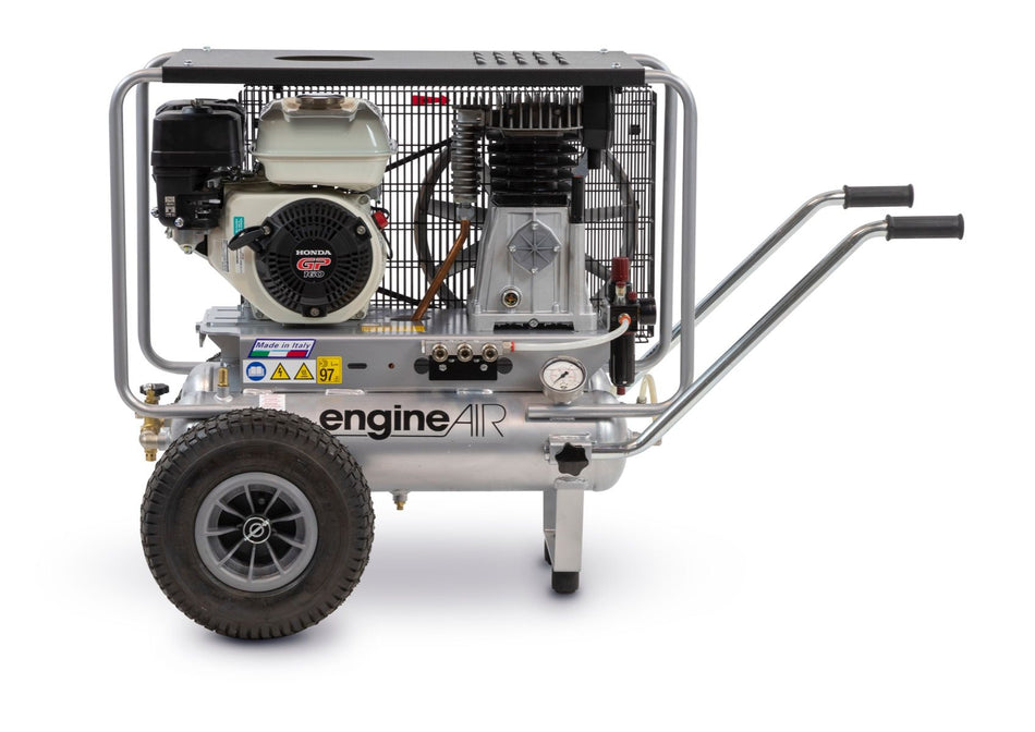 ABAC engineAIR 5/11+11R Mobile Petrol 22LTR 14.5CFM 10Bar Air Compressor - 1121440115 - airlinkcompressors.com