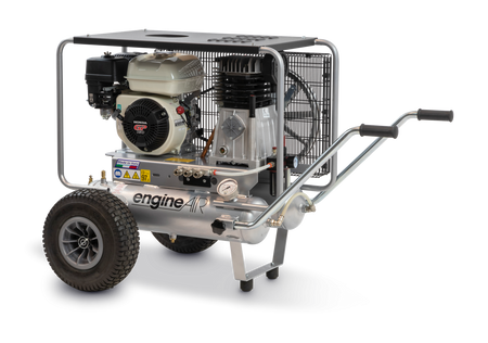 ABAC engineAIR 5/11+11R Mobile Petrol 22LTR 14.5CFM 10Bar Air Compressor - 1121440115 - airlinkcompressors.com