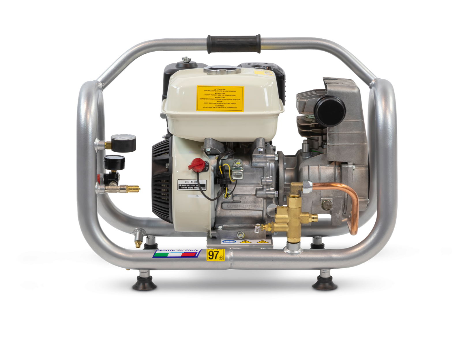 ABAC engineAIR 5/4 Hand Held Petrol 4LTR 9.7CFM 10Bar Air Compressor - 1121440134 - airlinkcompressors.com