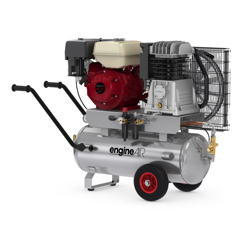 ABAC engineAIR 9/50 14 Mobile Petrol 50LTR 18.5CFM 14Bar Air Compressor - 1121440124 - airlinkcompressors.com