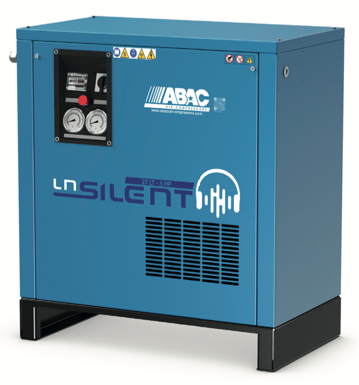 ABAC LN0 A29B 27L T3 - 11 CFM 10 Bar 400V Lubricated Silenced Air Compressor - 4116026330 - airlinkcompressors.com