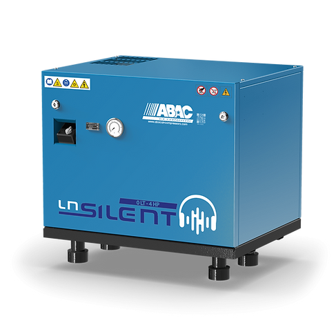 ABAC LN1 A39B 0 Base Mounted Silenced Air Compressor T4 415 Volt 17 CFM - 4116026050 - airlinkcompressors.com