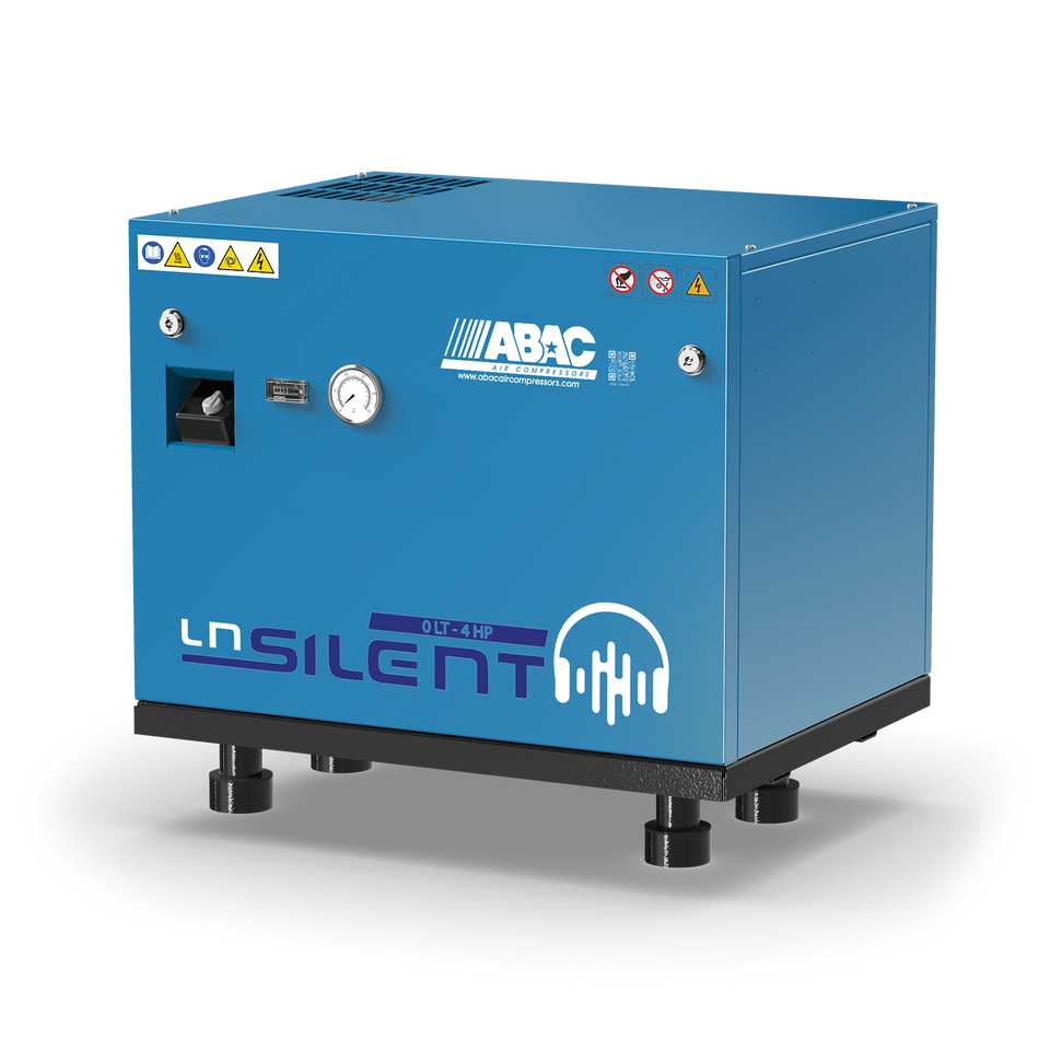 ABAC LN1 A49B 0 Base Mounted Silenced Air Compressor T4 415 Volt 19.5 CFM - 4116026049 - airlinkcompressors.com
