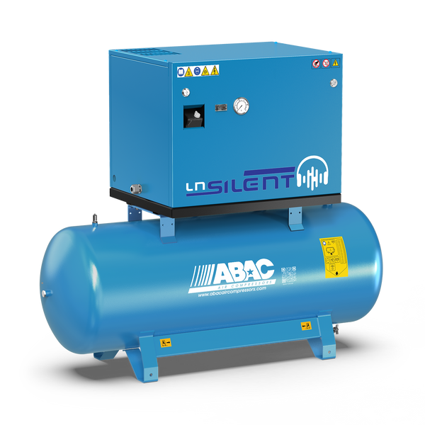 ABAC LN1 A49B 500L Tank Mounted Silenced Air Compressor T5.5 415 Volt 21.1 CFM - 4116026057 - airlinkcompressors.com