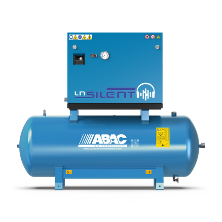 ABAC LN1 A49B 500L Tank Mounted Silenced Air Compressor T5.5 415 Volt 21.1 CFM - 4116026057 - airlinkcompressors.com