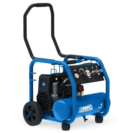 ABAC Portable Rollcage OS20P Silenced Air Compressor 2HP, 9L, 8.1CFM, 230V - 1129740345 - airlinkcompressors.com