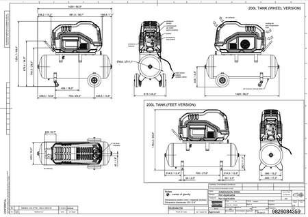 ABAC SPINN D2.2 200W 10 MEAA 400/50 Screw Compressor - 4152044024 - airlinkcompressors.com