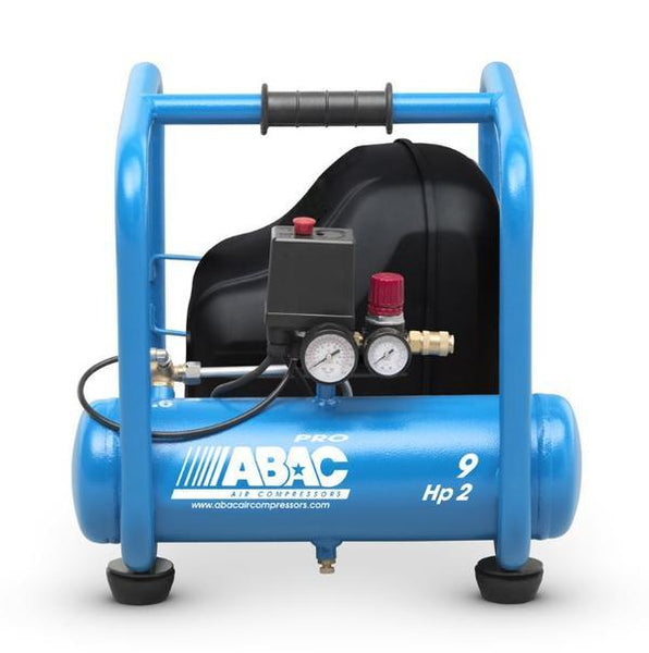 ABAC Start O20P Roll Cage 110v Air Comrpressor - 8.1 CFM, 2 HP, 9L, 110V - 1121020318 - airlinkcompressors.com