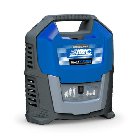 Abac Suitcase 0 5 cfm @ 8 Bar oil free mini air compressor - 2236115859 - airlinkcompressors.com