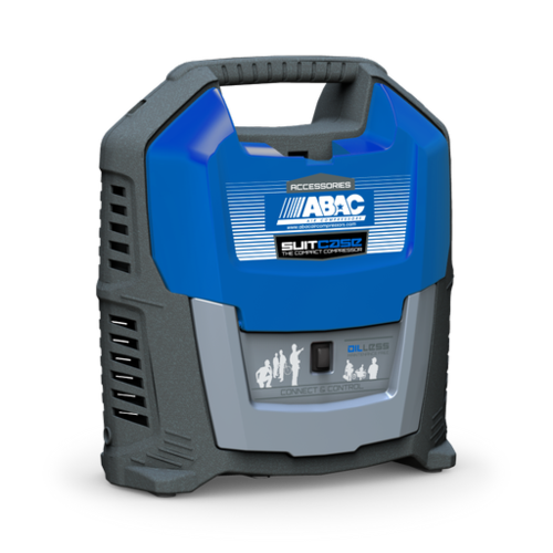 Abac Suitcase 0 5 cfm @ 8 Bar oil free mini air compressor - 2236115859 - airlinkcompressors.com