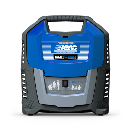 Abac Suitcase 0 5 cfm @ 8 Bar oil free mini air compressor - 2236115859 - airlinkcompressors.com