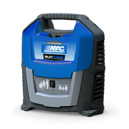 Abac Suitcase 0 5 cfm @ 8 Bar oil free mini air compressor - 2236115859 - airlinkcompressors.com