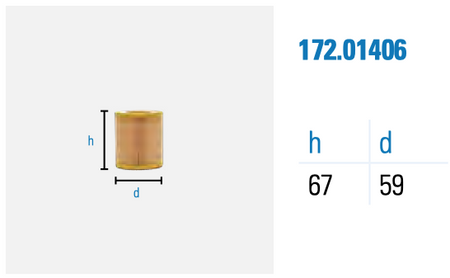 Almig Air Filter 172.01406 Combi 3S to 7S - airlinkcompressors.com
