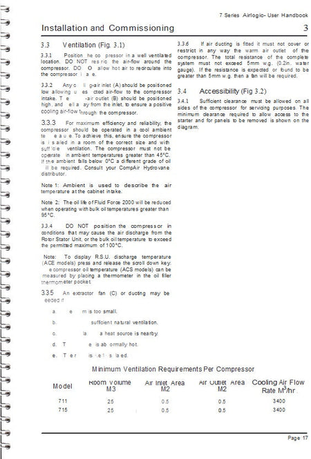 CompAir Hydrovane 7 Series 711 715 Airlogic User Handbook - airlinkcompressors.com