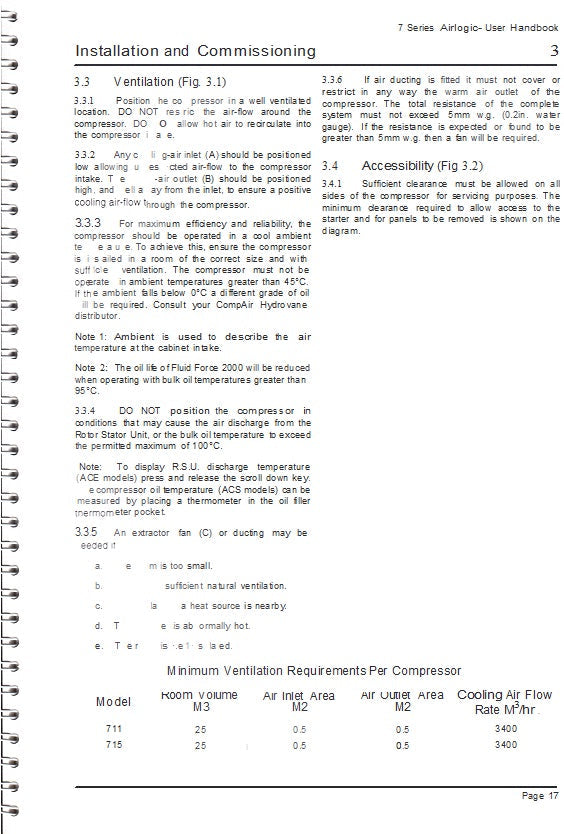 CompAir Hydrovane 7 Series 711 715 Airlogic User Handbook - airlinkcompressors.com
