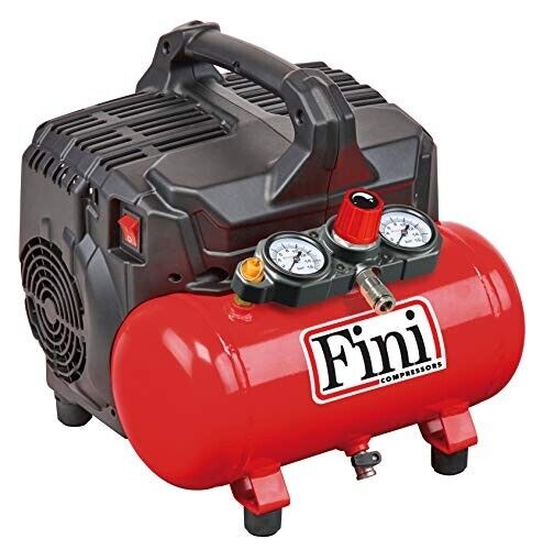 FINI SILTEK S 6 Oil-less Silenced Air Compressor - 0.75kw, 1 HP, 6L, 8 BAR, 230V - F-B2BL104FNN288 - airlinkcompressors.com