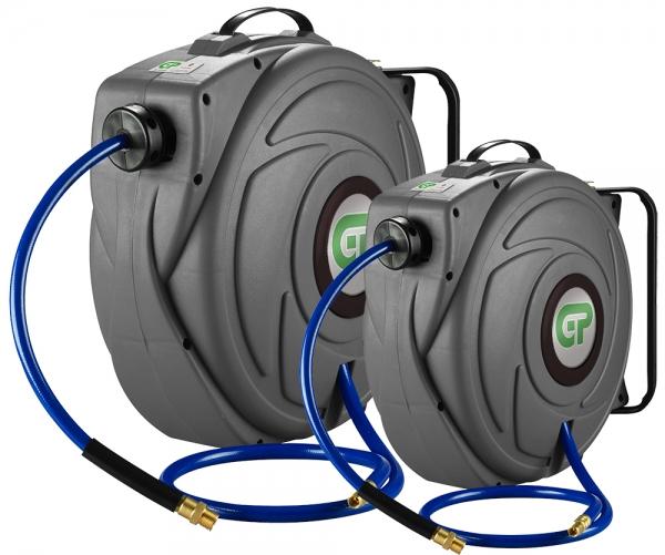 GP 9 Mtr Compact Retractable Air Hose Reel - Grey Case & Hose - HR5-309GCBH - airlinkcompressors.com