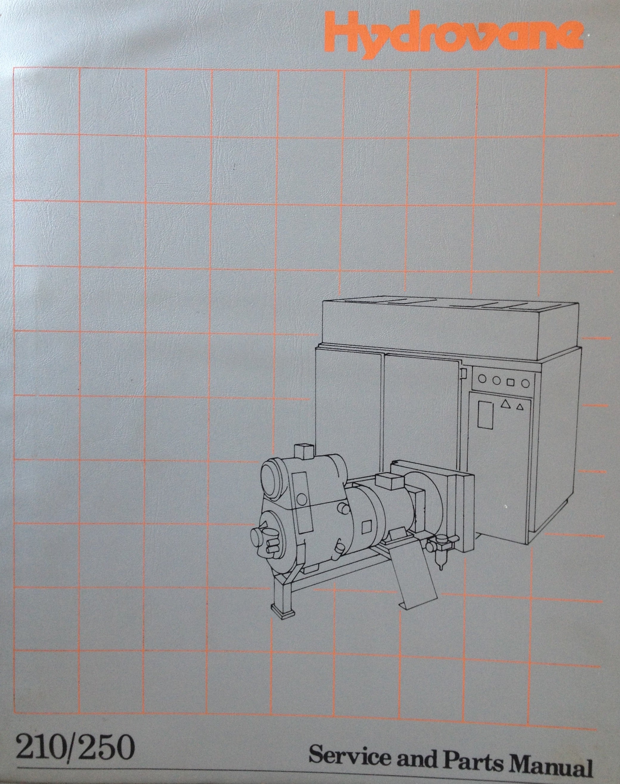 Hydrovane 210-250 Service & Parts Manual 1986 Onwards - airlinkcompressors.com