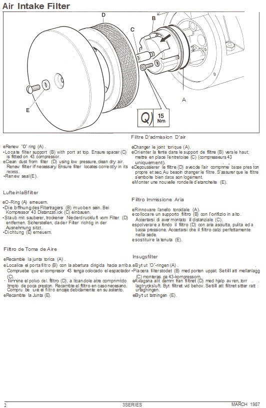 Hydrovane 23 33 & 43 Service & Parts Manual 1987 Onwards - airlinkcompressors.com