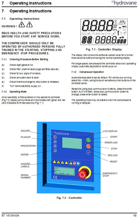 Hydrovane HV30-HV45 MK3 Models User Handbook - airlinkcompressors.com